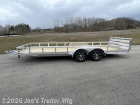 New 2025 H&H Trailers H8216TRSA-070 82x16 7000 GVWR Aluminum Railside Utility Trailer