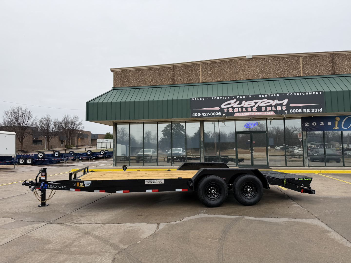 New #005843 2026 LOAD TRAIL CH 20 X 83 TANDEM AXLE 14K EQUIPMENT HAULER W/ MAX RAMPS