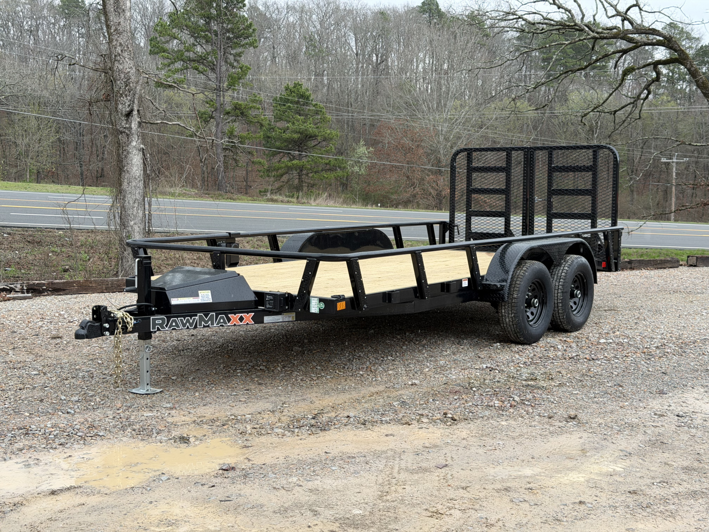New 2026 RawMaxx UTX 83X16 Utility Trailer / HD FOLDING SPLIT GATE / 8 PLY TIRES / UTILITY TONGUE TOOL BOX / 10K GVWR