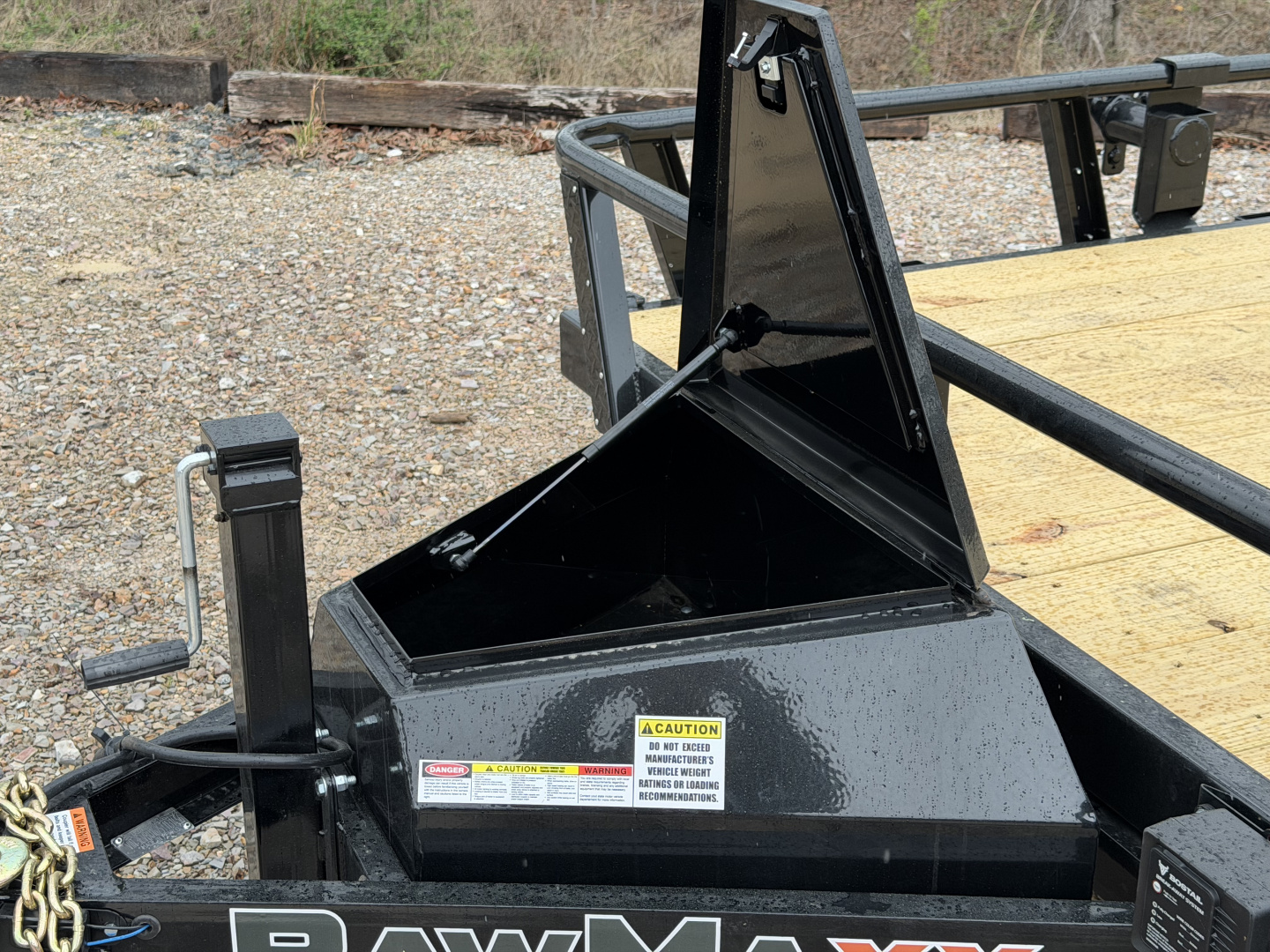 New 2026 RawMaxx UTX 83X16 Utility Trailer / HD FOLDING SPLIT GATE / 8 PLY TIRES / UTILITY TONGUE TOOL BOX / 10K GVWR