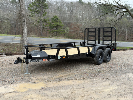 New 2026 RawMaxx UTX 83X16 Utility Trailer / HD FOLDING SPLIT GATE / 8 PLY TIRES / UTILITY TONGUE TOOL BOX / 10K GVWR