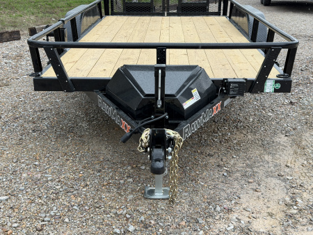 New 2026 RawMaxx UTX 83X16 Utility Trailer / HD FOLDING SPLIT GATE / 8 PLY TIRES / UTILITY TONGUE TOOL BOX / 10K GVWR