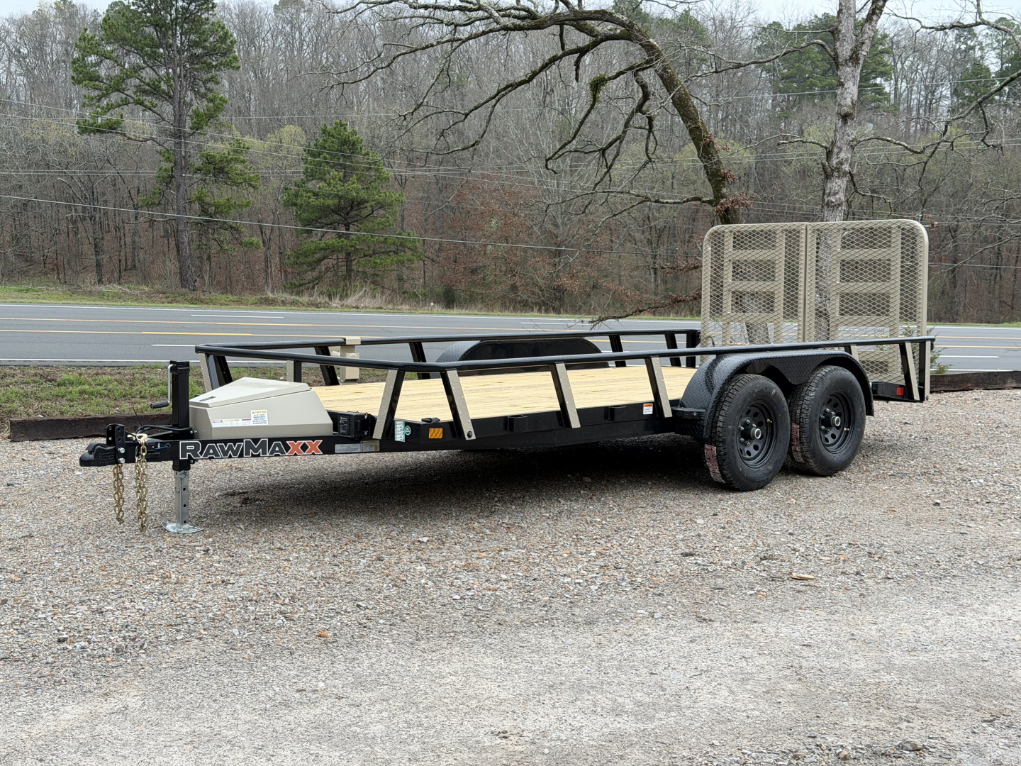 New 2026 RawMaxx UTX 83X16 Utility Trailer / HD FOLDING SPLIT GATE / 8 PLY TIRES / UTILITY TONGUE TOOL BOX / 10K GVWR