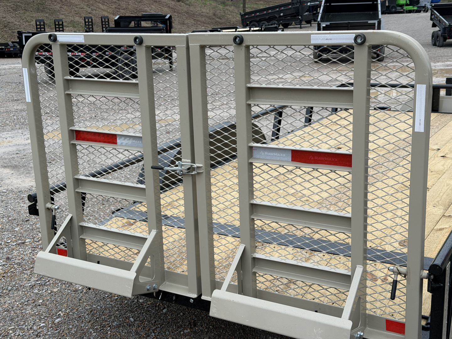 New 2026 RawMaxx UTX 83X16 Utility Trailer / HD FOLDING SPLIT GATE / 8 PLY TIRES / UTILITY TONGUE TOOL BOX / 10K GVWR