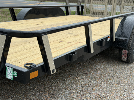 New 2026 RawMaxx UTX 83X16 Utility Trailer / HD FOLDING SPLIT GATE / 8 PLY TIRES / UTILITY TONGUE TOOL BOX / 10K GVWR