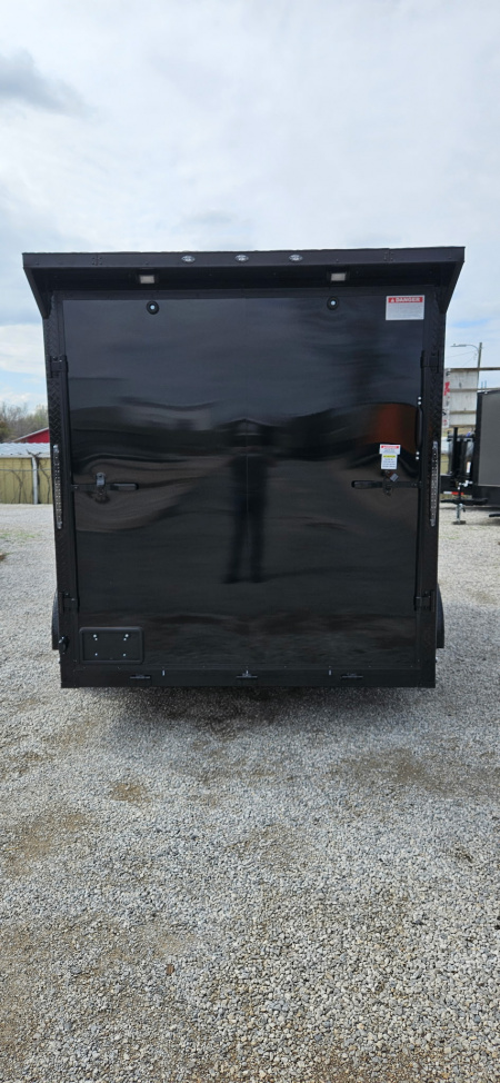 New 2026 Family Trailer 7x14 Tandem Axle Cargo / Enclosed Trailer - Screwless Exterior- Blackout Pkg- Rear Spoiler