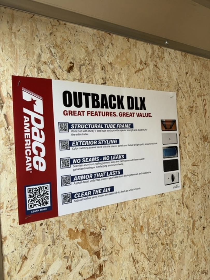 New 2026 Pace American 5x8 3K Outback Cargo / Enclosed Trailer