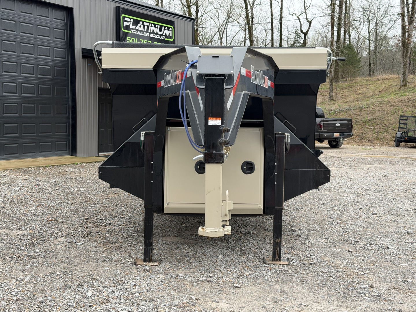 New 2026 RawMaxx HDX 102X20 Dump Trailer / 10" I-BEAM FRAME / 14 PLY TIRES / 12K HYD JACKS / 24K GVWR