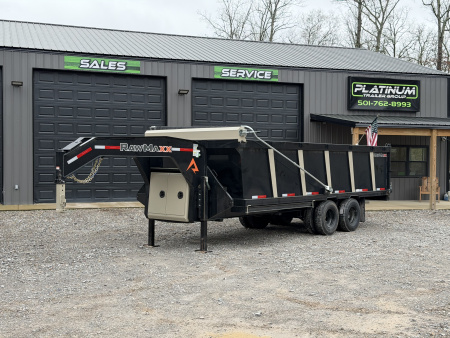 New 2026 RawMaxx HDX 102X20 Dump Trailer / 10" I-BEAM FRAME / 14 PLY TIRES / 12K HYD JACKS / 24K GVWR