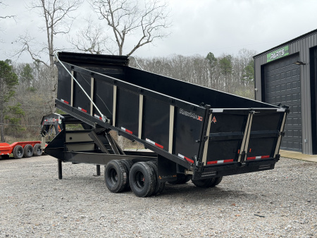 New 2026 RawMaxx HDX 102X20 Dump Trailer / 10" I-BEAM FRAME / 14 PLY TIRES / 12K HYD JACKS / 24K GVWR