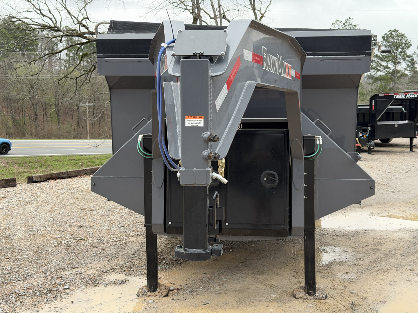 New 2026 RawMaxx HDX 102X20 Dump Trailer / 10" I-BEAM FRAME / 14 PLY TIRES / 12K HYD JACKS / 24K GVWR