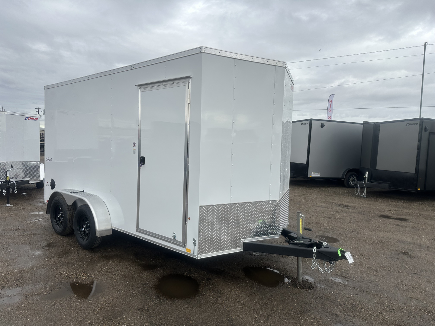 New 2026 Pace American 7X14 7K DLX Out Back Cargo / Enclosed Trailer