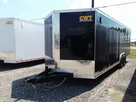 New 2026 Covered Wagon Trailers 8.5x24 Cargo / Enclosed Trailer / XXL Package / 7ft Interior Height / 7000# Torsion Axles / Extra Wide Heavy Duty Ramp / .080 Black Heavy Duty Poly Core Skin / 48  RV Side Door / RV Step