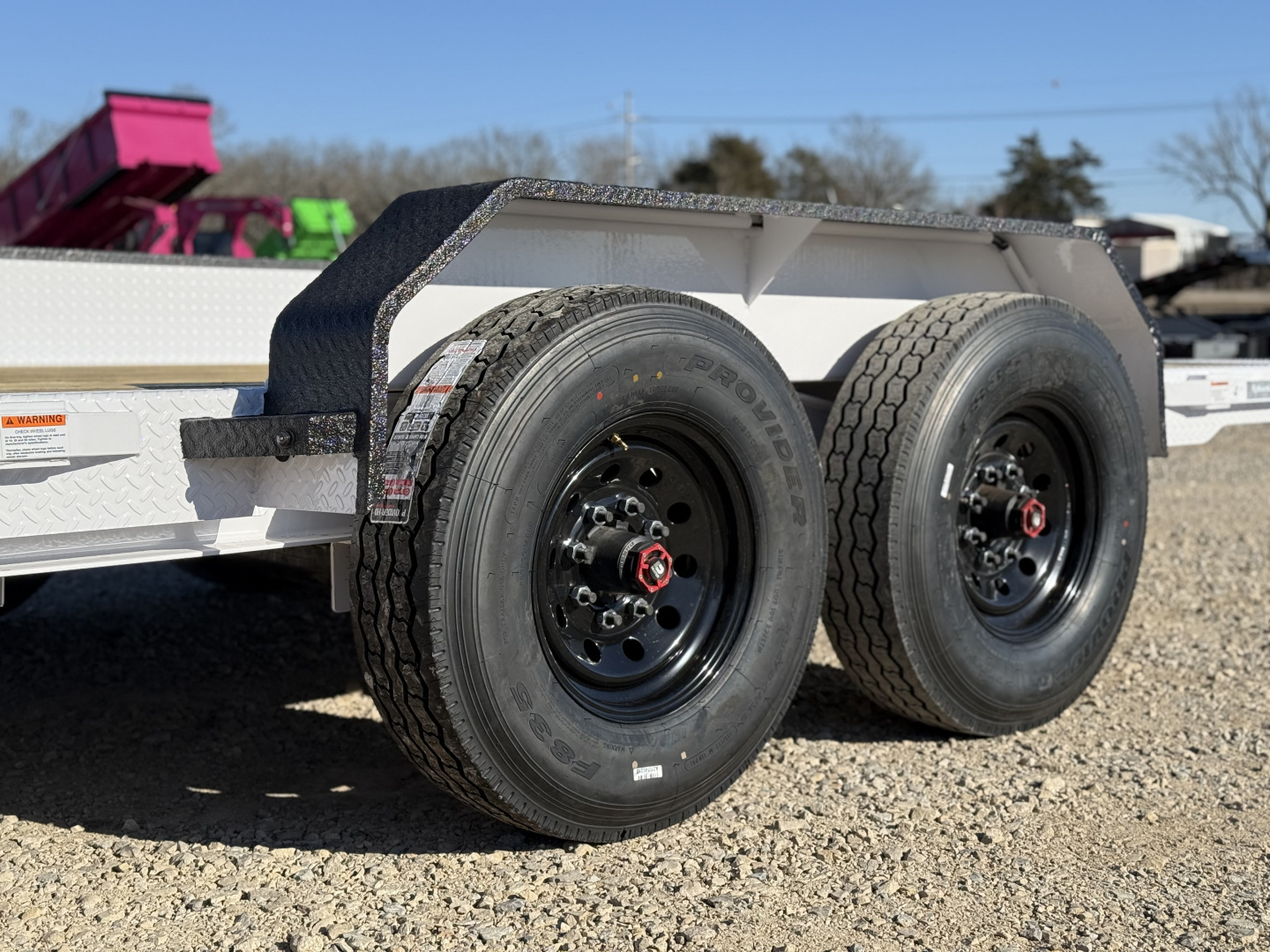 New 2026 RawMaxx G7X 83X22 Flatbed Trailer / 8" I-BEAM FRAME / CHAIN RACK / 14 PLY TIRES / TORSION SUSPENSION / 16K GVWR