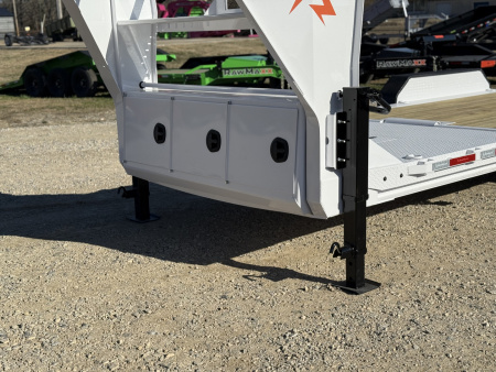 New 2026 RawMaxx G7X 83X22 Flatbed Trailer / 8" I-BEAM FRAME / CHAIN RACK / 14 PLY TIRES / TORSION SUSPENSION / 16K GVWR