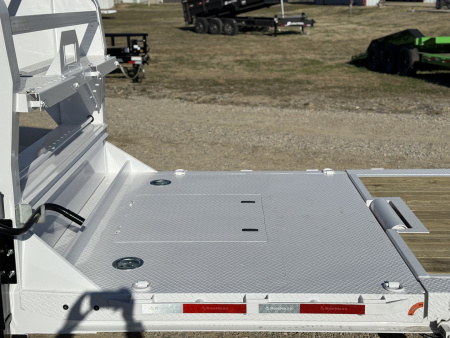 New 2026 RawMaxx G7X 83X22 Flatbed Trailer / 8" I-BEAM FRAME / CHAIN RACK / 14 PLY TIRES / TORSION SUSPENSION / 16K GVWR