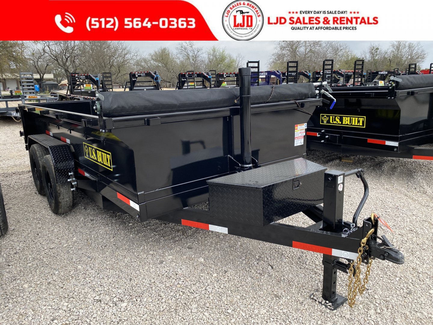 New 2026 US Built 7' X 14' 2' -Tarp - Ramps - 14K - Dump Trailer