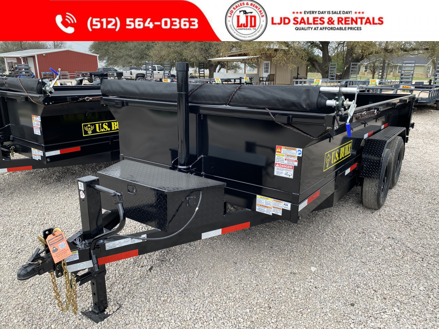 New 2026 US Built 7' X 14' 2' -Tarp - Ramps - 14K - Dump Trailer