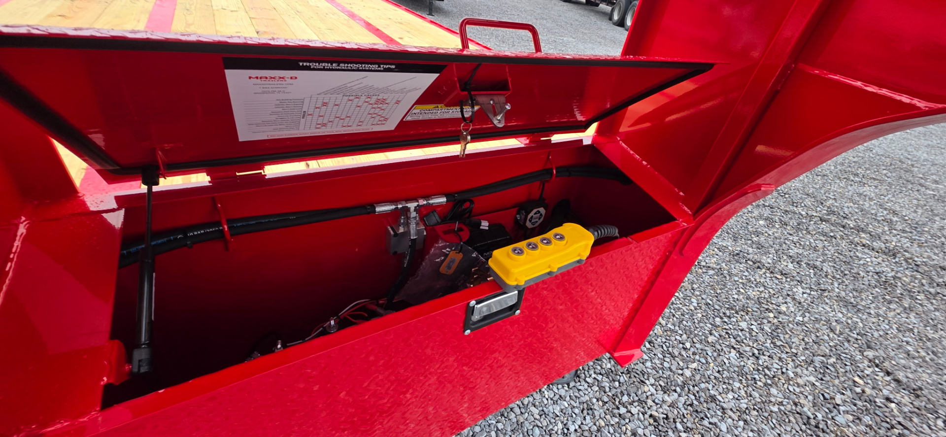 New 2026 MAXX-D YDX 12 TON 22+12 ADJ SUSP HYDR JACKS GOOSENECK Equipment Trailer