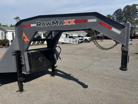 New 2026 RawMaxx FDX 102X25 Flatbed Trailer / 14 PLY / 25990K GVWR / MEGA RAMPS