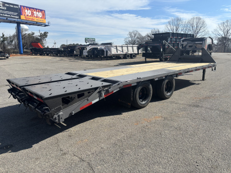 New 2026 RawMaxx FDX 102X25 Flatbed Trailer / 14 PLY / 25990K GVWR / MEGA RAMPS