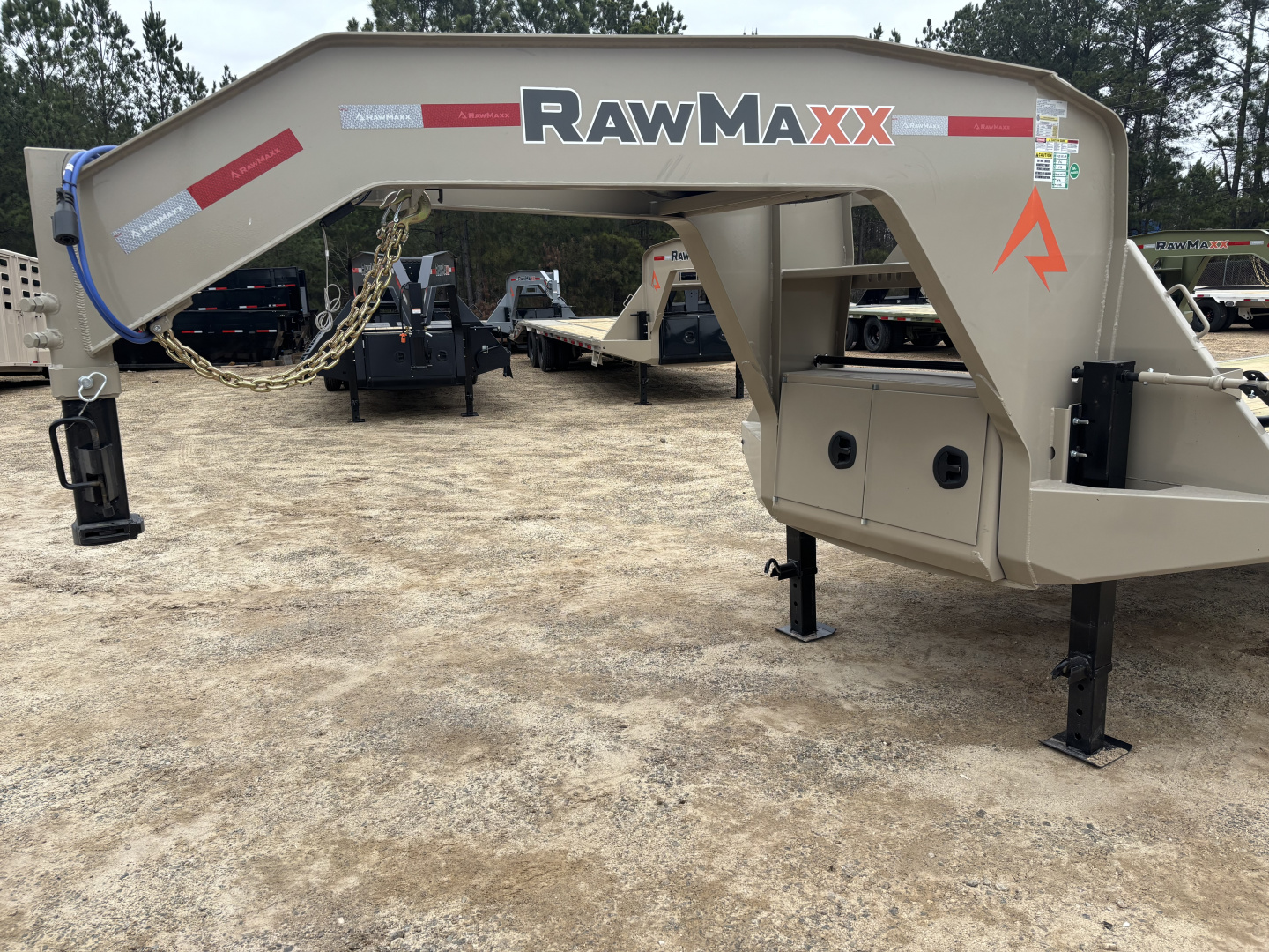 New 2026 RawMaxx FDX 102X30 Flatbed Trailer / 12" OC / MAXX RAMPS / BRIDGE FRAME / TORQUE TUBE / CHAIN RACK / 14 PLY TIRES / ELEC - HYD BRAKES / 25.99K GVWR