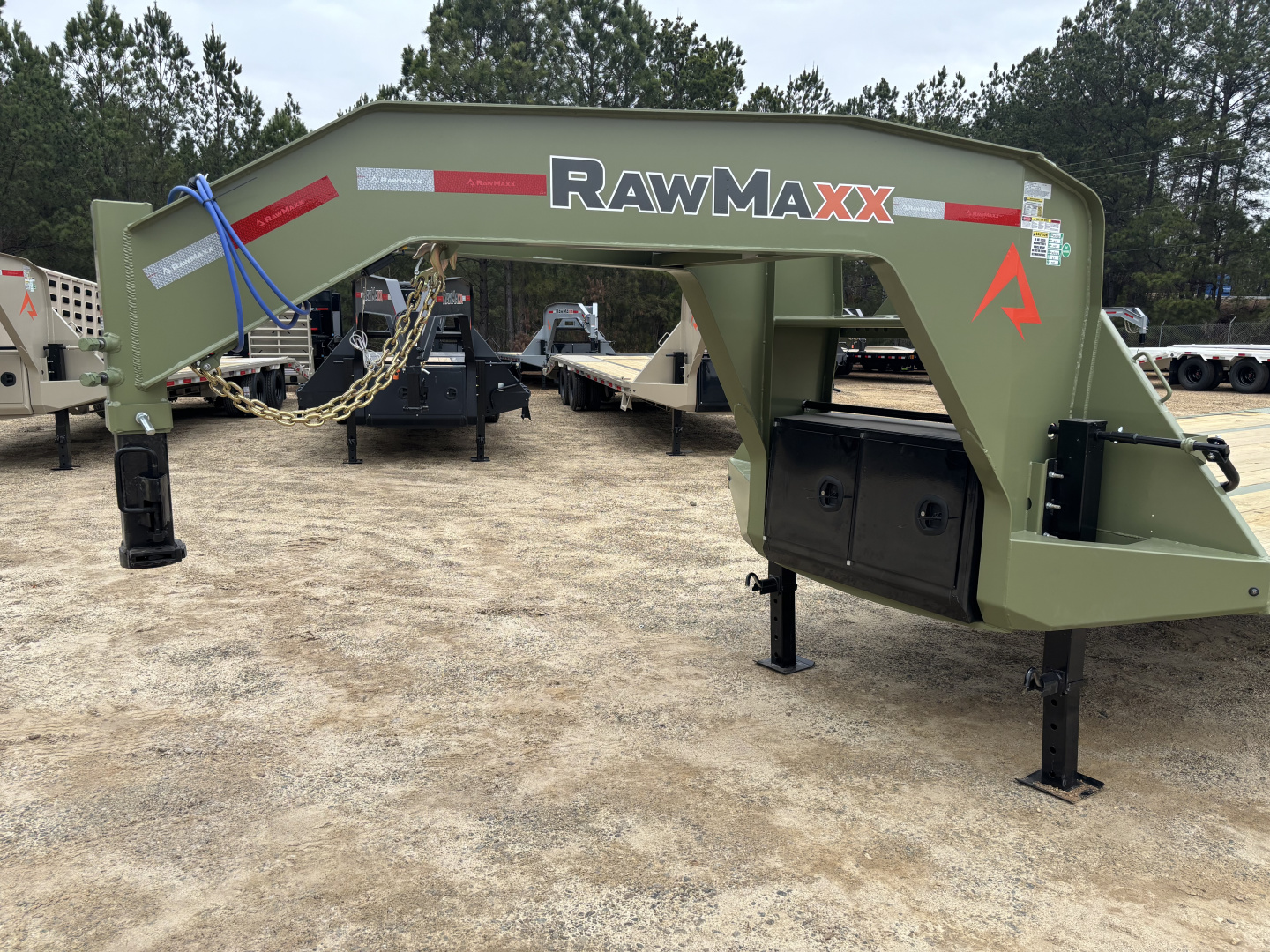 New 2026 RawMaxx FDX 102X30 Flatbed Trailer / 12" OC / MAXX RAMPS / BRIDGE FRAME / TORQUE TUBE / CHAIN RACK / 14 PLY TIRES / ELEC - HYD BRAKES / 25.99K GVWR