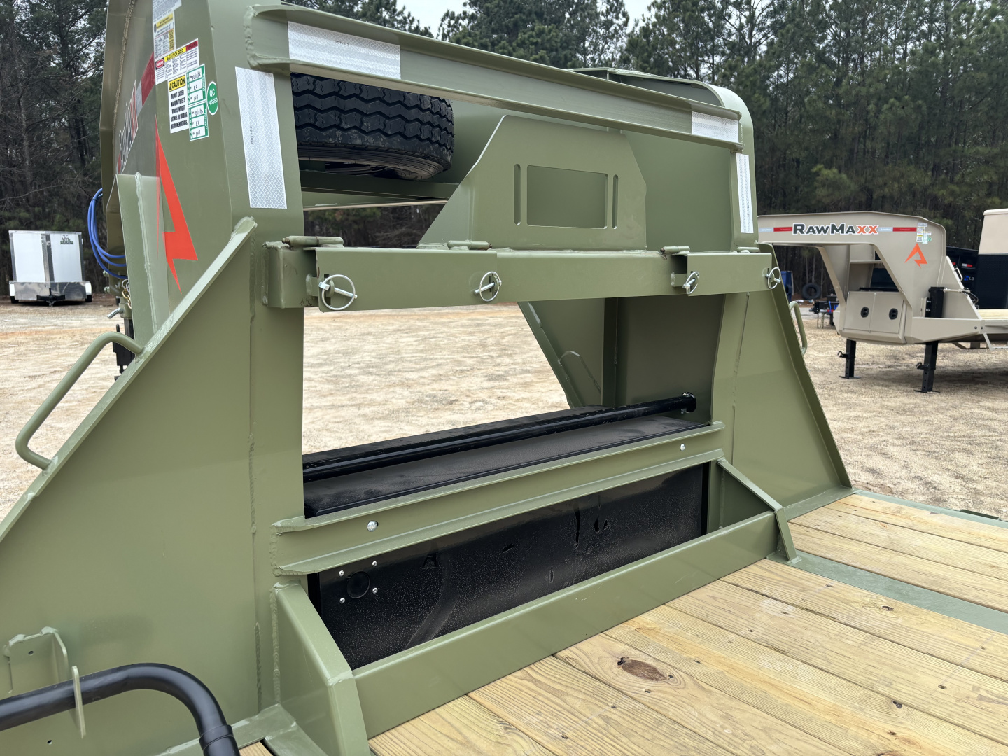 New 2026 RawMaxx FDX 102X30 Flatbed Trailer / 12" OC / MAXX RAMPS / BRIDGE FRAME / TORQUE TUBE / CHAIN RACK / 14 PLY TIRES / ELEC - HYD BRAKES / 25.99K GVWR