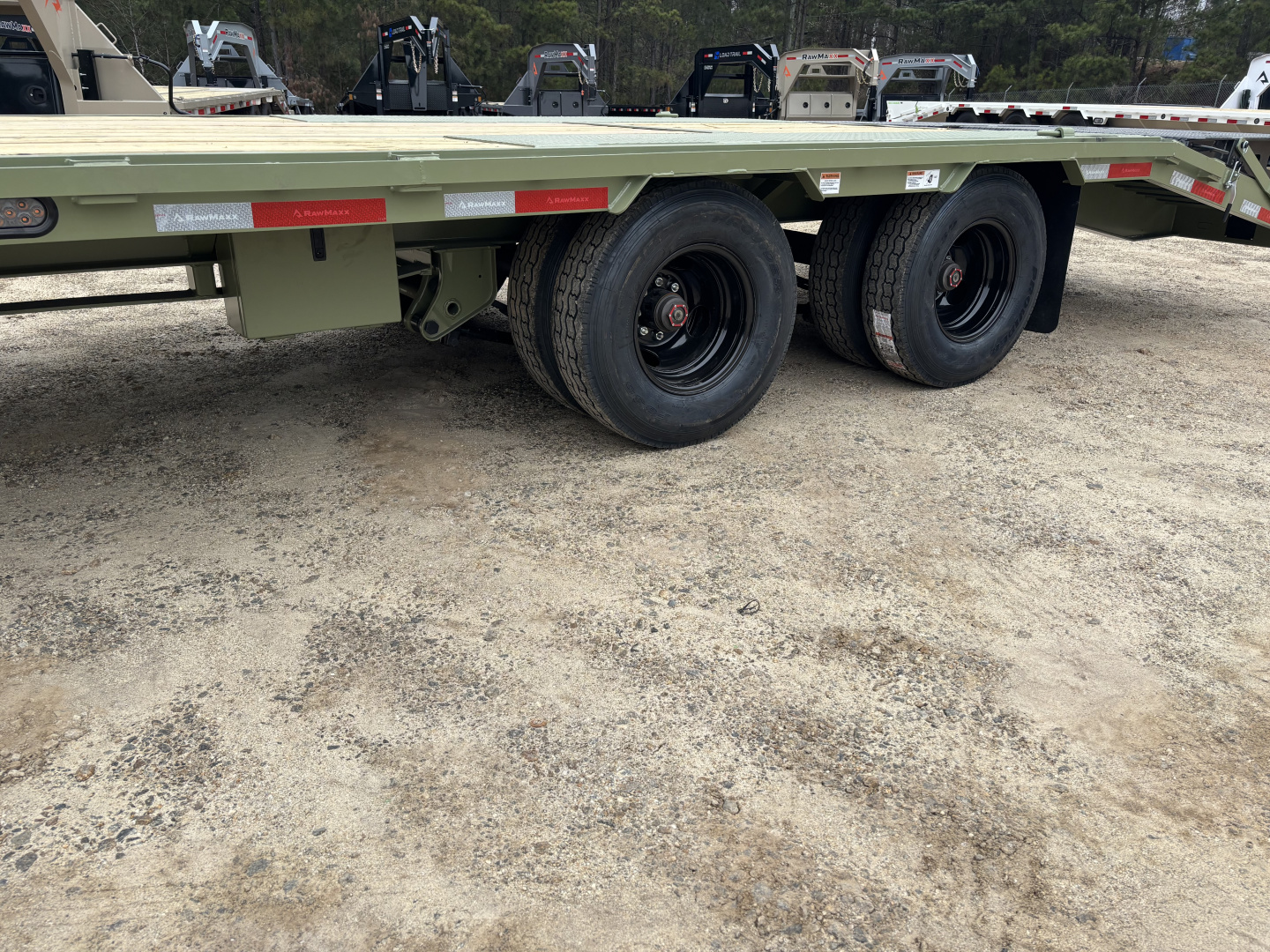 New 2026 RawMaxx FDX 102X30 Flatbed Trailer / 12" OC / MAXX RAMPS / BRIDGE FRAME / TORQUE TUBE / CHAIN RACK / 14 PLY TIRES / ELEC - HYD BRAKES / 25.99K GVWR