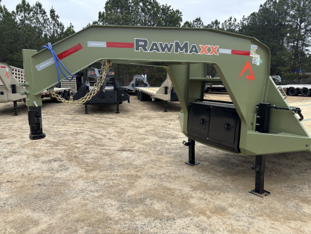 New 2026 RawMaxx FDX 102X30 Flatbed Trailer / 12" OC / MAXX RAMPS / BRIDGE FRAME / TORQUE TUBE / CHAIN RACK / 14 PLY TIRES / ELEC - HYD BRAKES / 25.99K GVWR