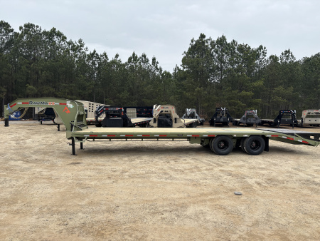 New 2026 RawMaxx FDX 102X30 Flatbed Trailer / 12" OC / MAXX RAMPS / BRIDGE FRAME / TORQUE TUBE / CHAIN RACK / 14 PLY TIRES / ELEC - HYD BRAKES / 25.99K GVWR