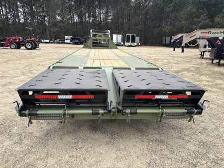 New 2026 RawMaxx FDX 102X30 Flatbed Trailer / 12" OC / MAXX RAMPS / BRIDGE FRAME / TORQUE TUBE / CHAIN RACK / 14 PLY TIRES / ELEC - HYD BRAKES / 25.99K GVWR