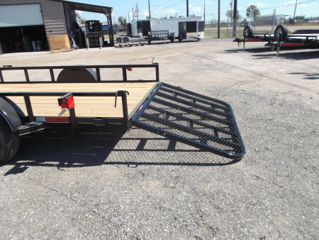 New 2026 J&C Trailers 77x12 Utility Trailer / C-Channel Wrap Tongue / 2" Bulldog Coupler / 4ft Ramp Gate