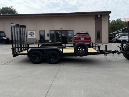New 2027 Belmont Trailers 82 X14' Landscape Trailer W/ Split Ramp (Spare Tire Optional $150)- 7,000# GVWR