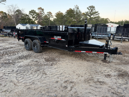 New 2026 Caliber Trailer Mfg 7x16 TA Dump Trailer