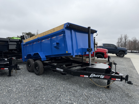 New 2026 Liberty 7x14 Dump Trailer-15k gvwr