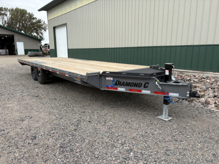 New 2026 24' 14k Diamond C Deckover Trailer