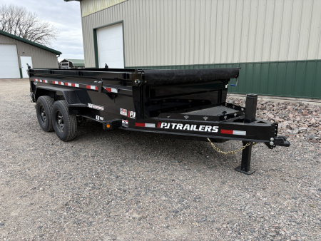 New 2026 14'x83 14k PJ Low Pro Dump Trailer - Hyd Jack