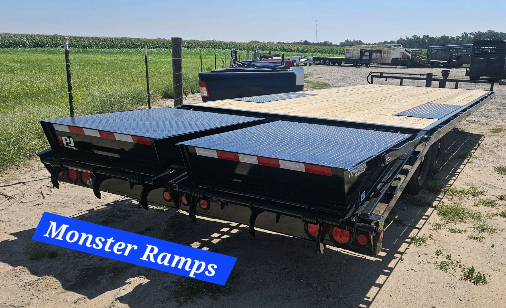 New 2026 PJ Trailers 8" I-Beam Deckover (F8) 102" x 24' Flatbed Trailer