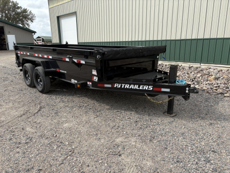 New 2026 16'x83  14k PJ Low-Pro Dump Trailer - Hyd Jack