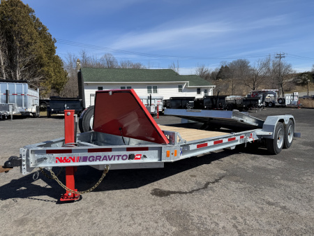 New 2026 N&N Galvanized 7X22 Split Tilt Trailer