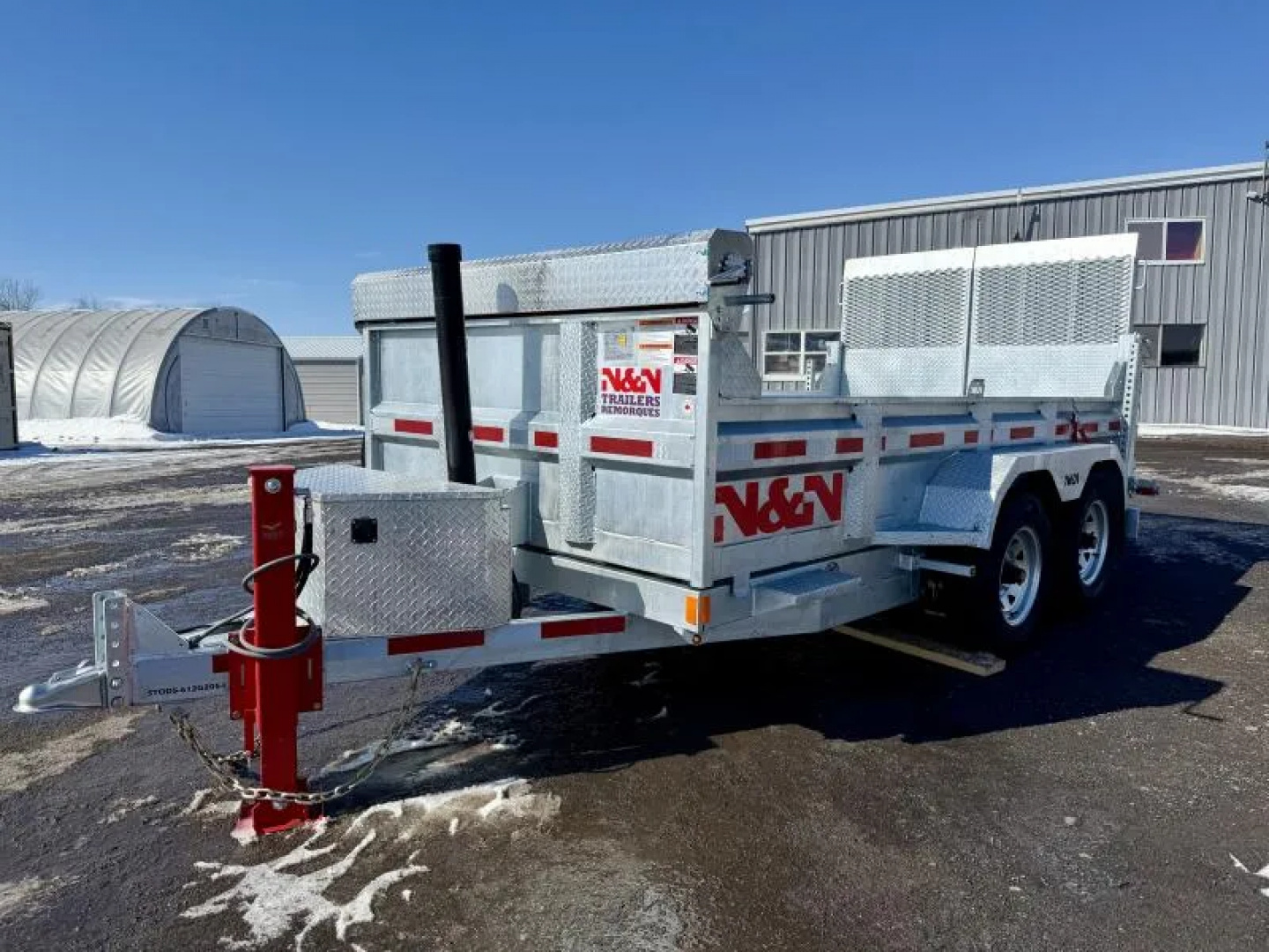 New 2026 N&N Galvanized 6X12 Dump Trailer 10K