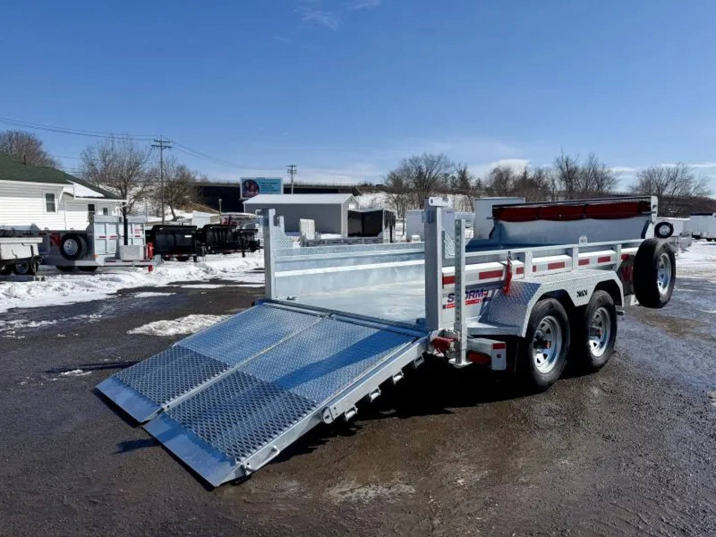 New 2026 N&N Galvanized 6X12 Dump Trailer 10K