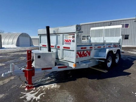 New 2026 N&N Galvanized 6X12 Dump Trailer 10K