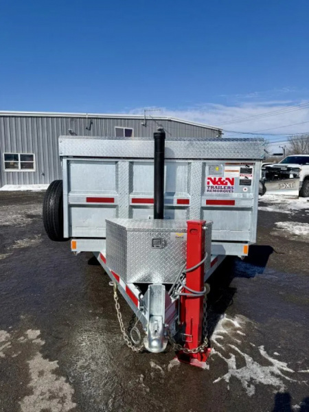 New 2026 N&N Galvanized 6X12 Dump Trailer 10K