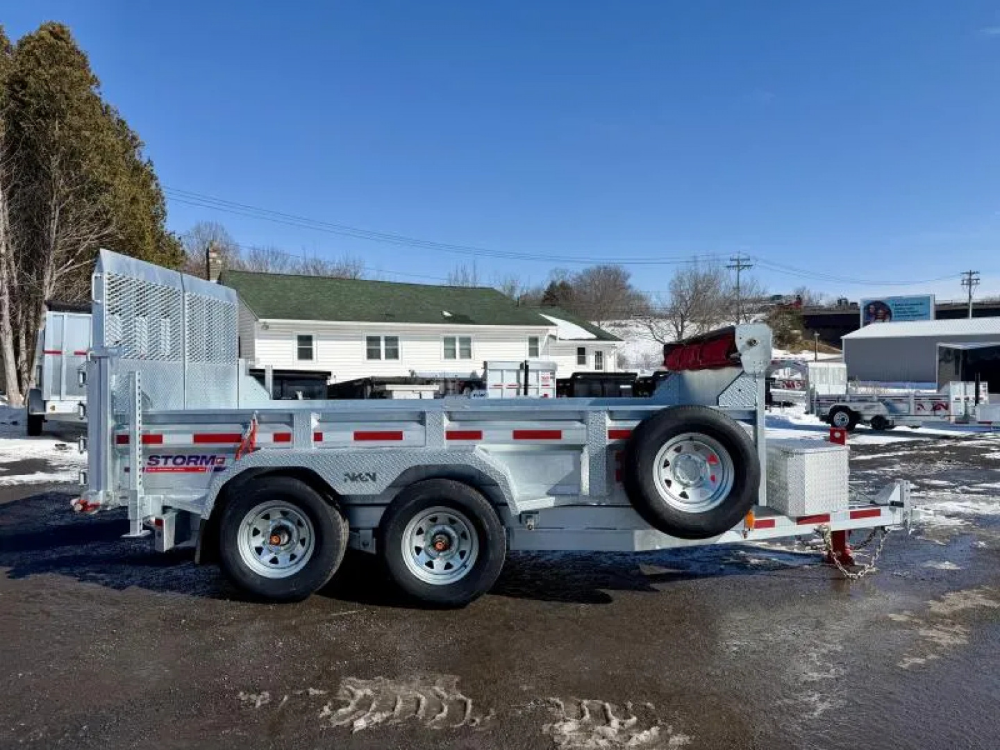New 2026 N&N Galvanized 6X12 Dump Trailer 10K