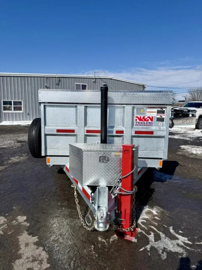 New 2026 N&N Galvanized 6X12 Dump Trailer 10K