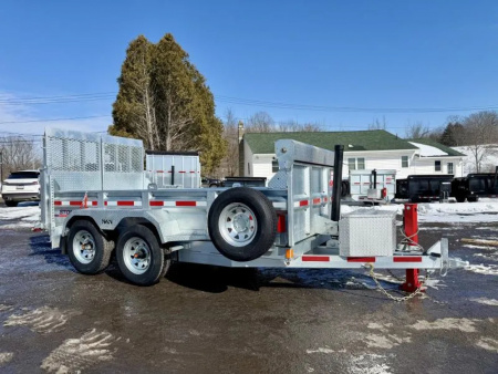 New 2026 N&N Galvanized 6X12 Dump Trailer 10K