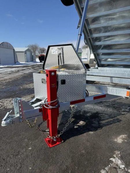 New 2026 N&N Galvanized 7X14 Dump Trailer w/Combo Gate 15K