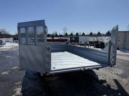 New 2026 N&N Galvanized 7X14 Dump Trailer w/Combo Gate 15K